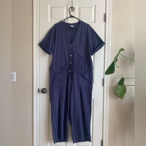 Monki Navy blue jumpsuit